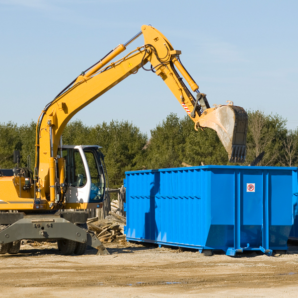 what size residential dumpster rentals are available in Clever